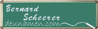 Bernard Scheerer Visitenkarte